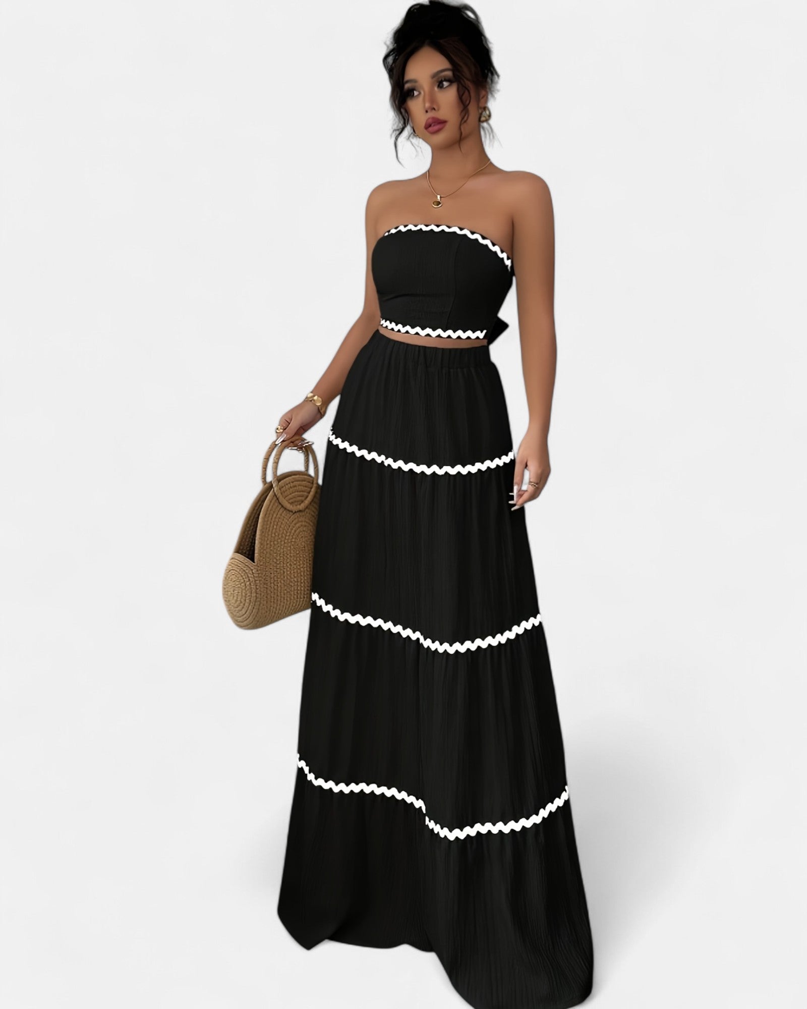 Alina – Bohemian Bandeau Skirt Set - Outfit Sets - Boho Style