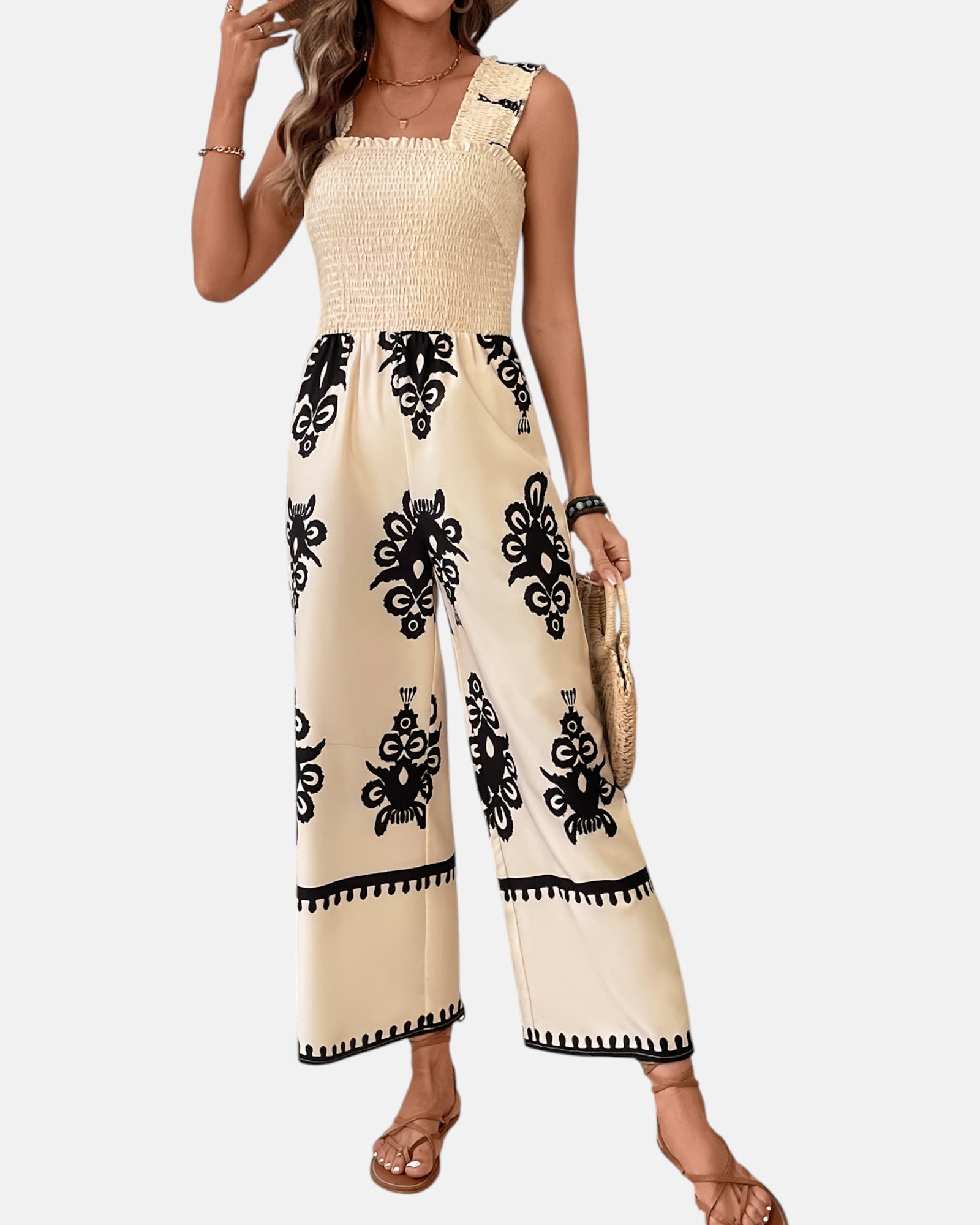 Ameline – Chic Boho Sleeveless Tribal Jumpsuit - Jumpsuit - Boho Style