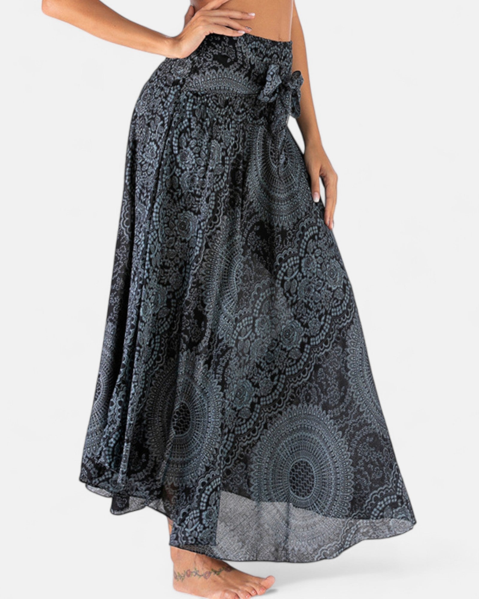 Aviana – Reversible Boho Midi Skirt - Skirts - Boho Style