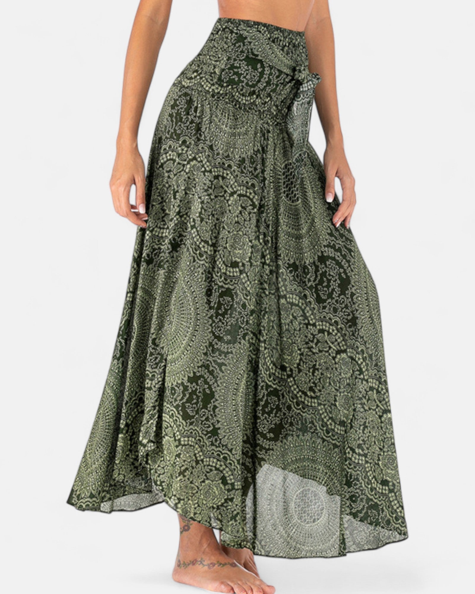Aviana – Reversible Boho Midi Skirt - Skirts - Boho Style