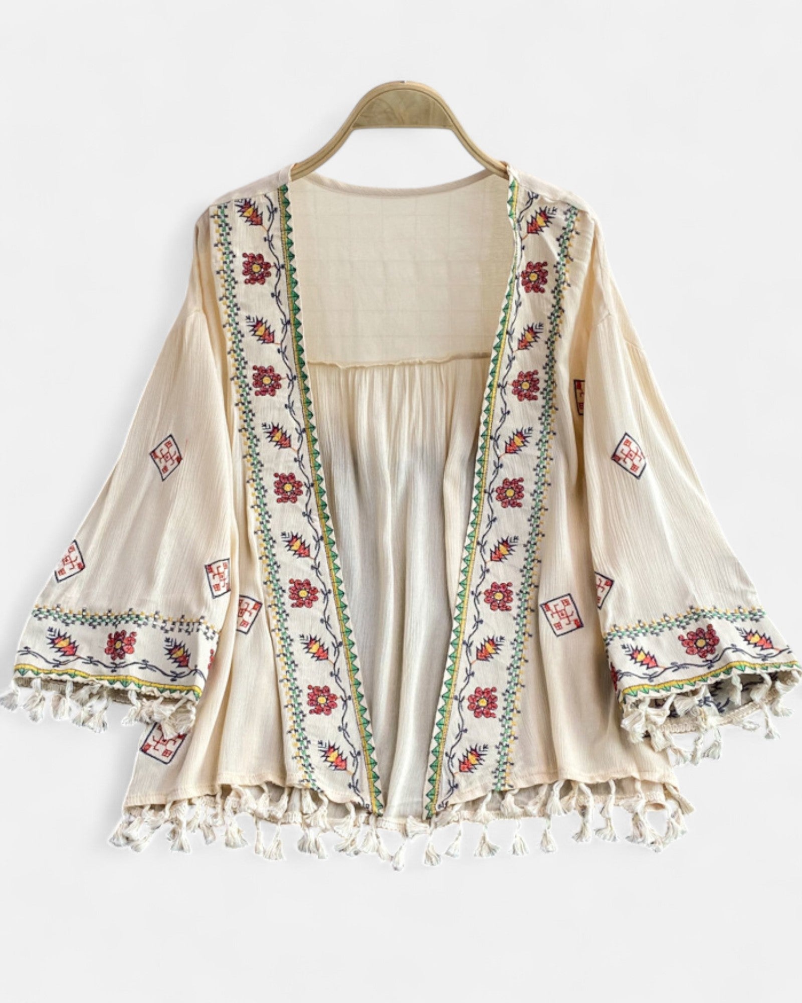 Azalea – Boho Chic Embroidered Cardigan - Cardigan - Boho Style