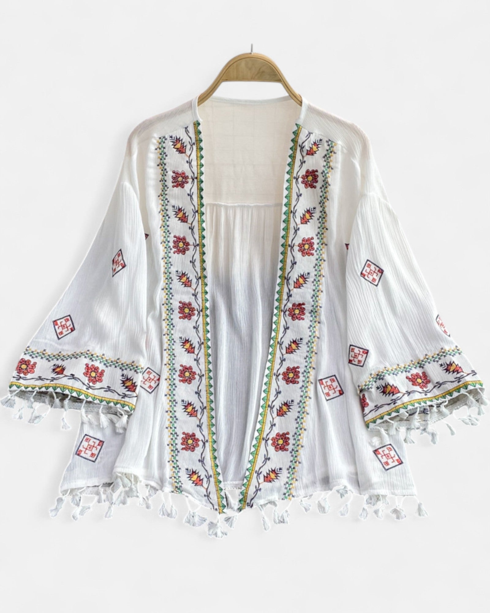 Azalea – Boho Chic Embroidered Cardigan - Cardigan - Boho Style
