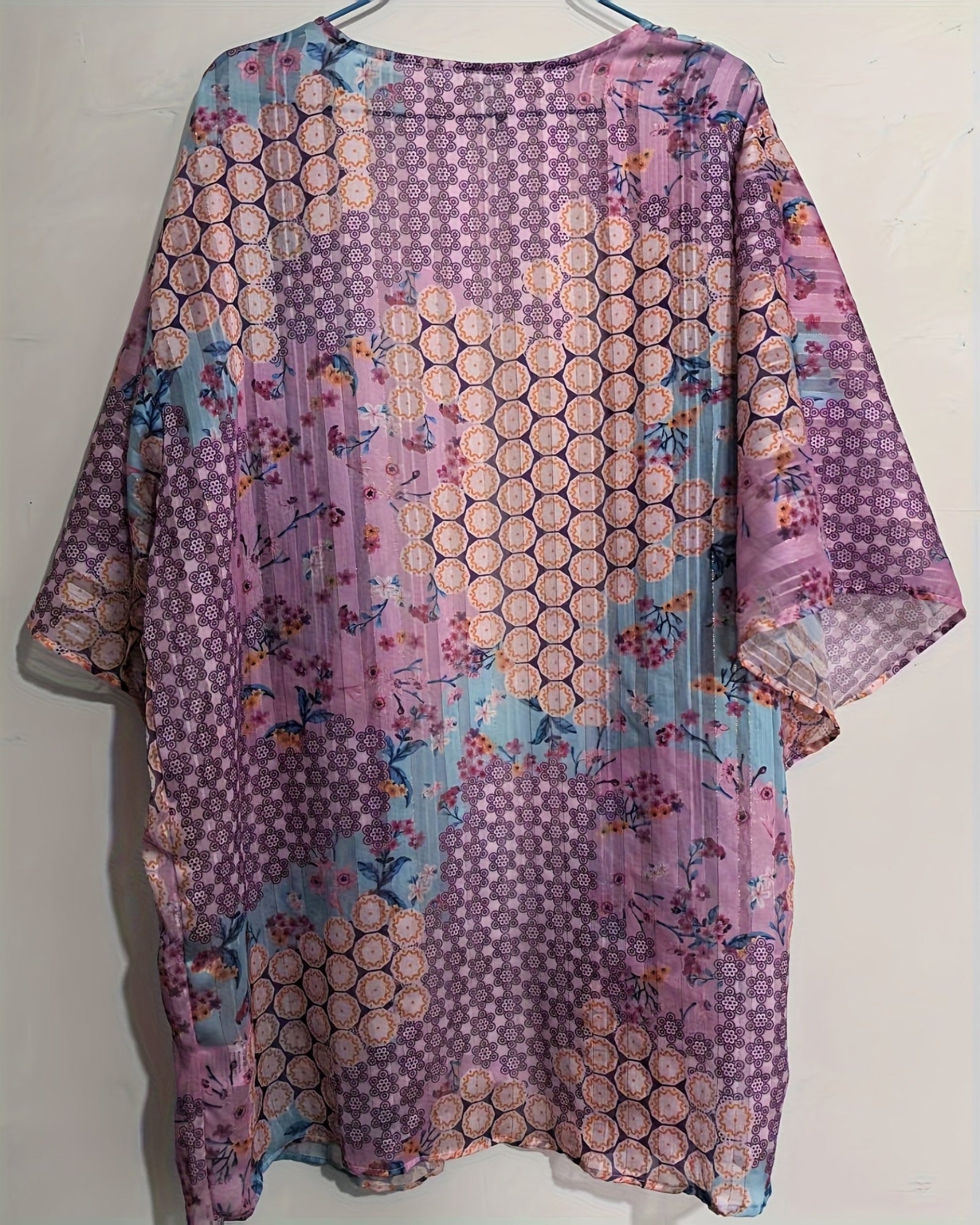 Callie– Lightweight Boho Floral Print Sun Protection Top - Cardigan - Boho Style