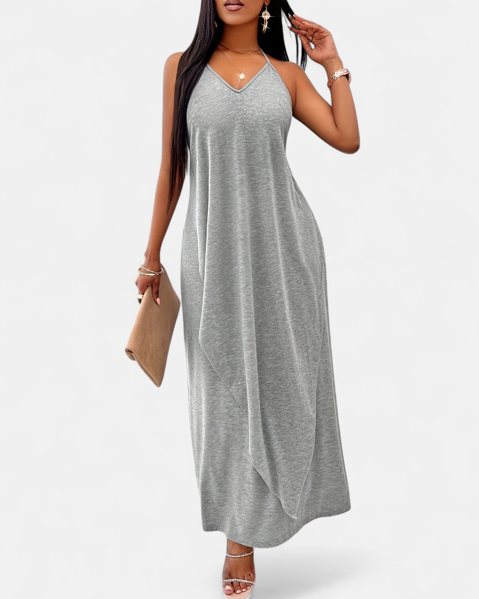 Callista – Boho Asymmetrical Halter Dress - Dress - Boho Style
