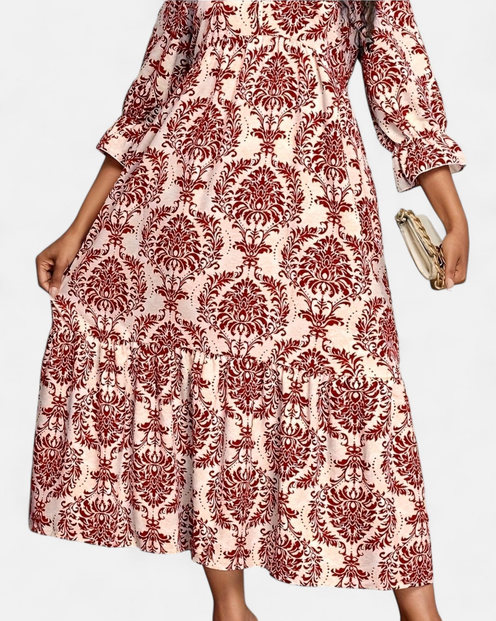 Charlotte – Boho Plus Size Ethnic Print Longline Dress - Dress - Boho Style