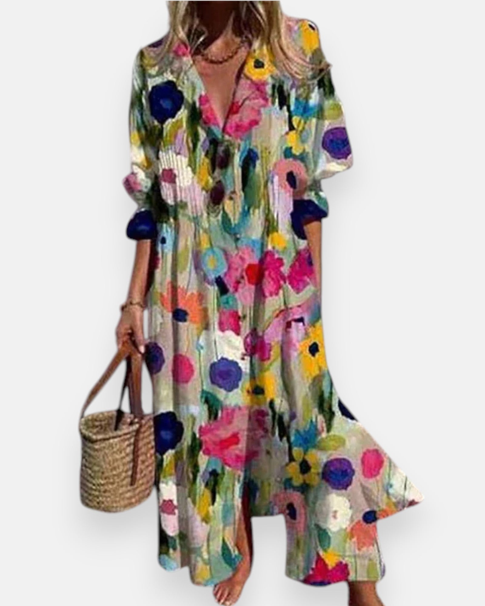 Charlotte – Flowing Bohemian Maxi Dress - Dress - Boho Style