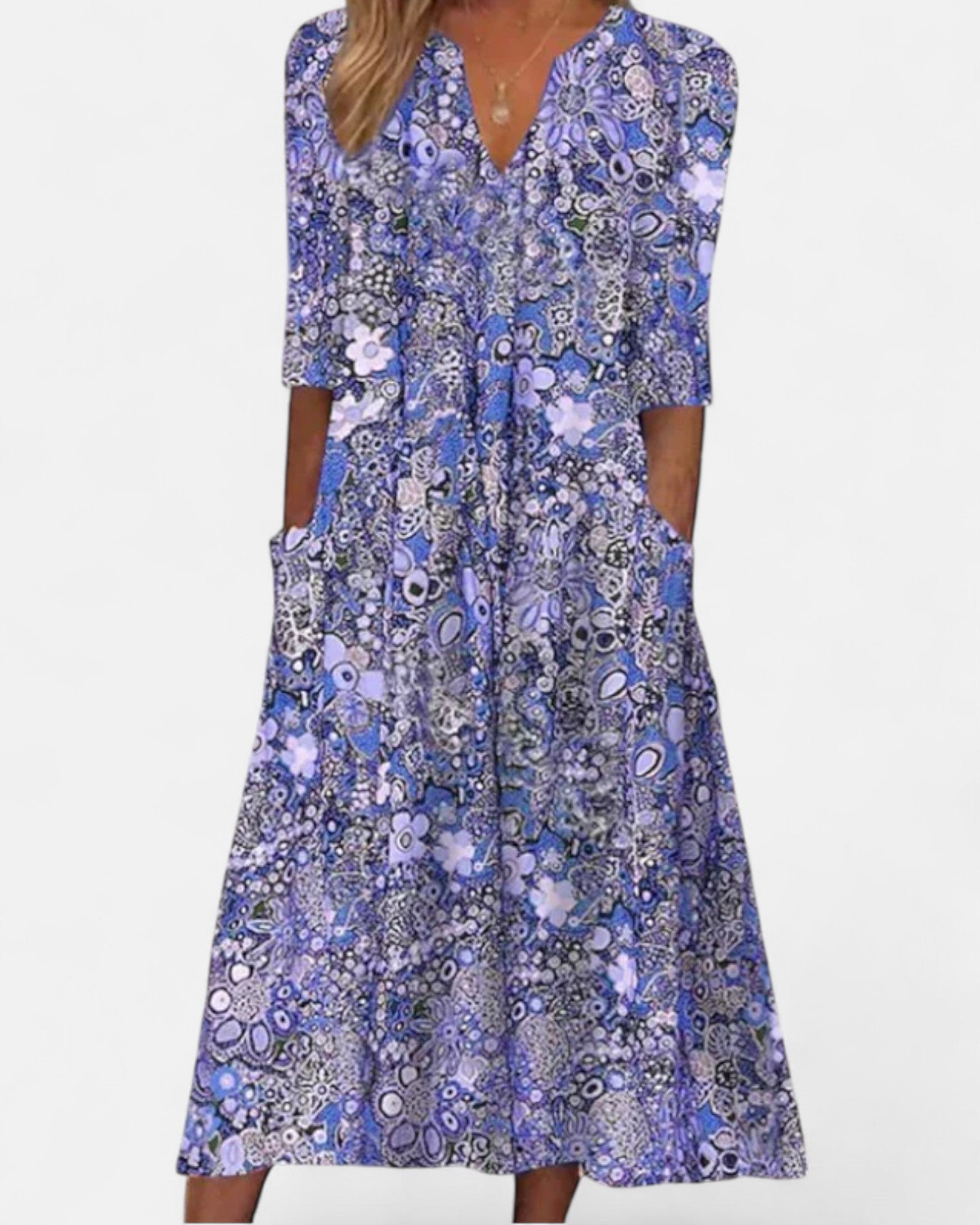 Charlotte - Flowy Boho Midi Dress | Casual Chic Summer Dress - Dress - Boho Style