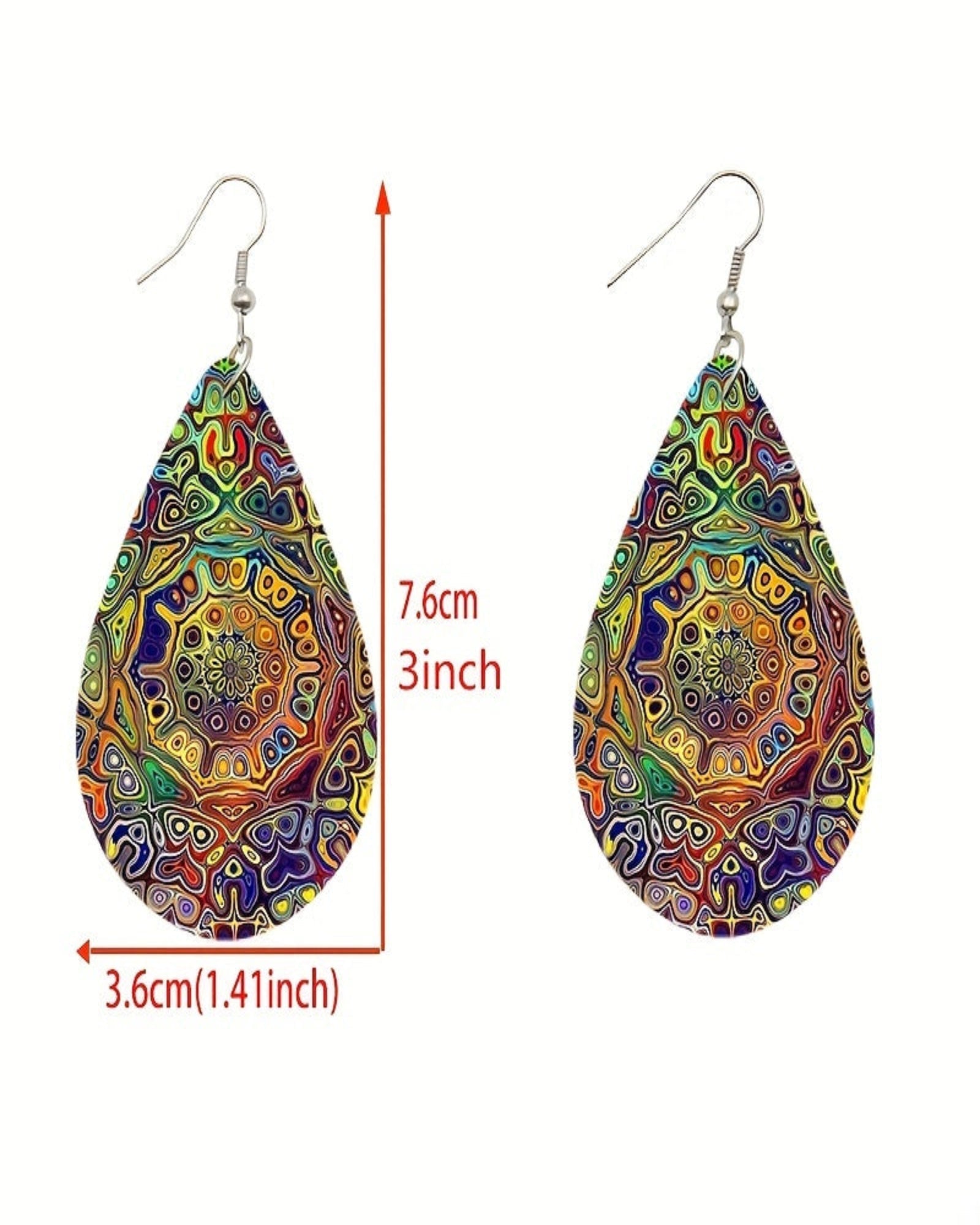 Chloe – Bohemian Ethnic Style Wooden Earrings - Earrings - Boho Style