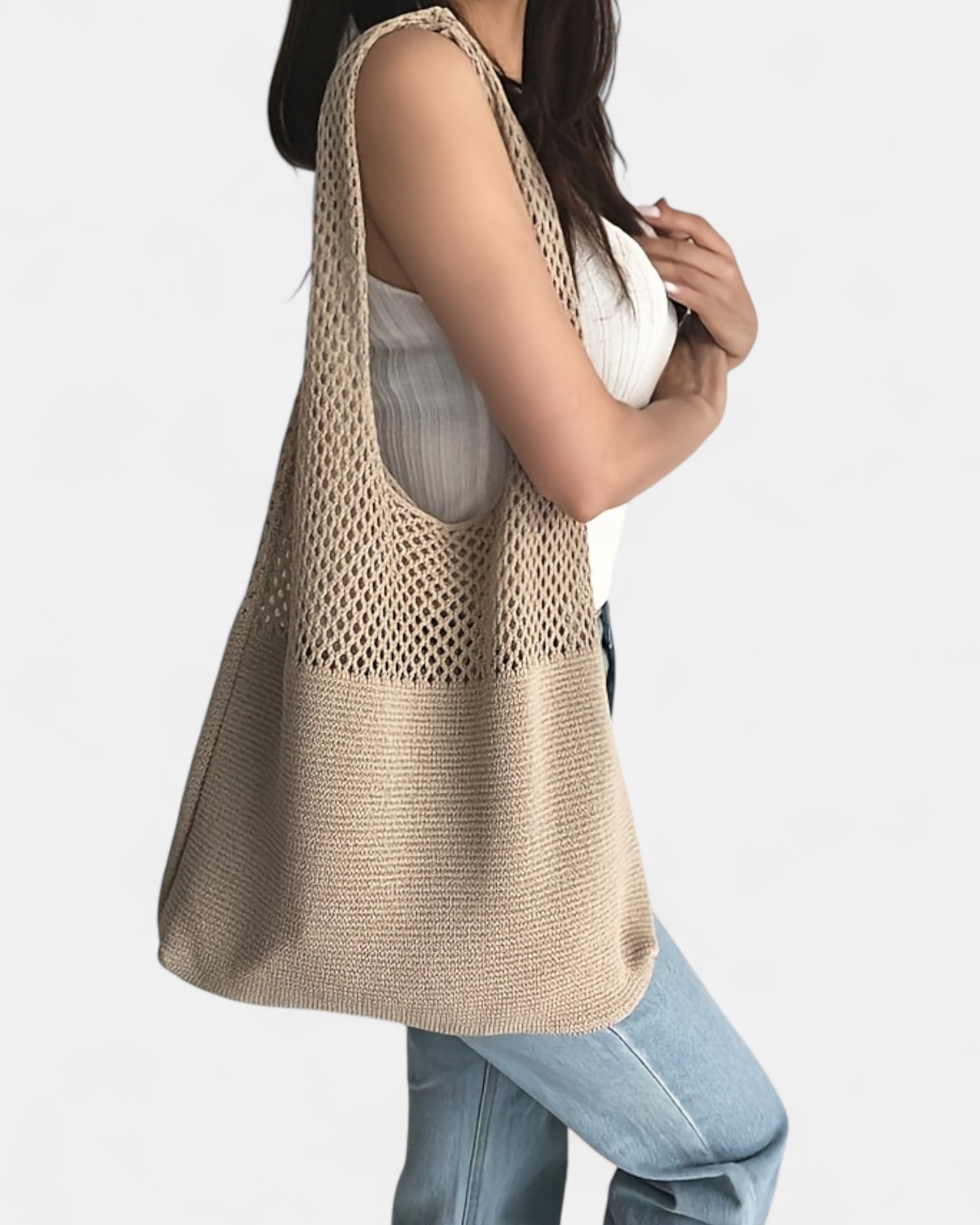 Cressida – Stylish Boho Crochet Beach Tote - Tote bag - Boho Style