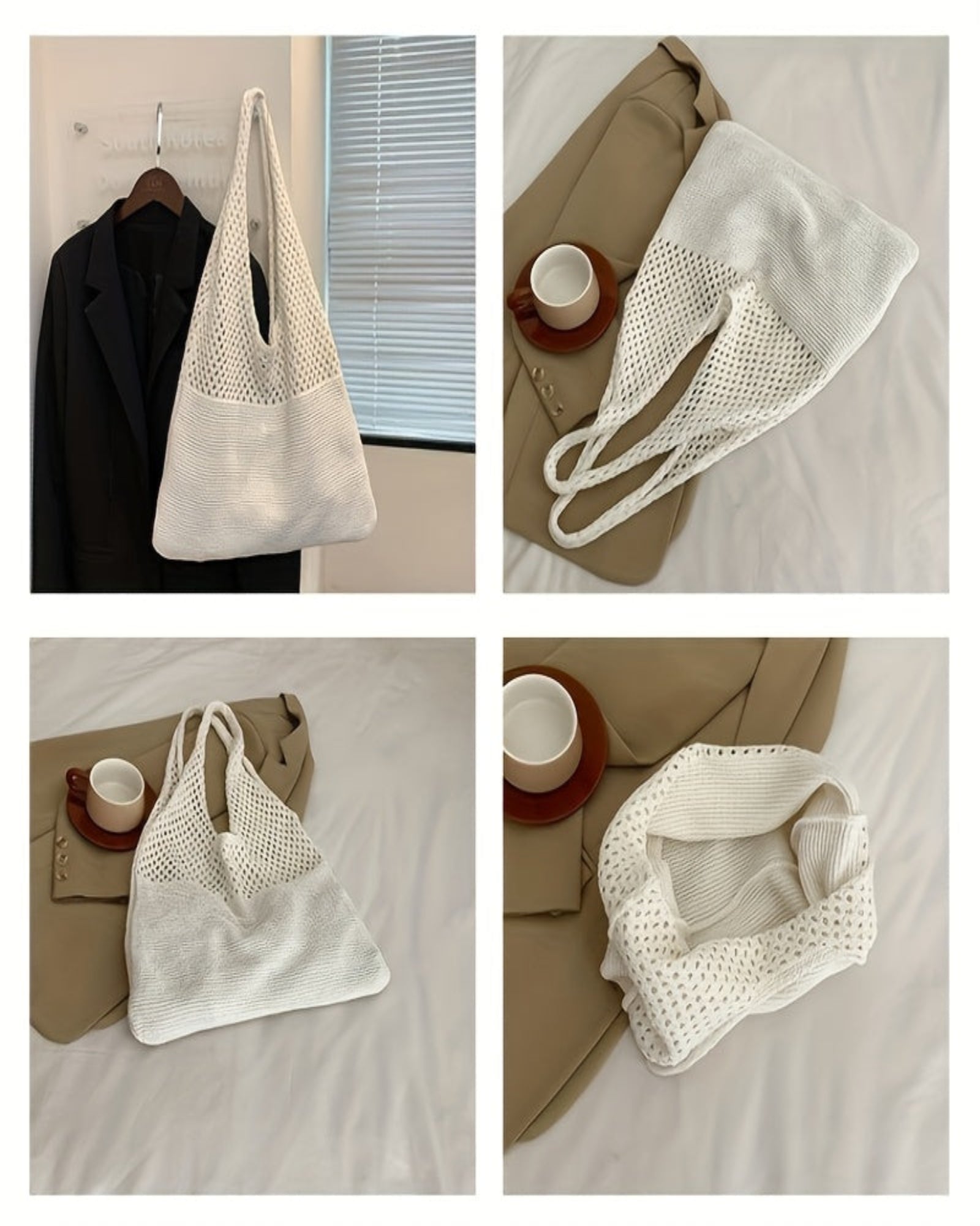 Cressida – Stylish Boho Crochet Beach Tote - Tote bag - Boho Style
