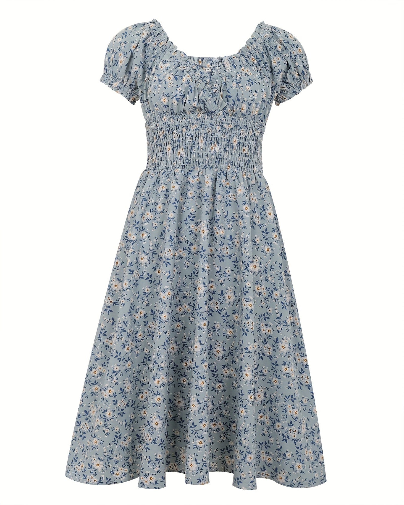 Emily – Boho Floral V - Neck Midi Dress - Dress - Boho Style