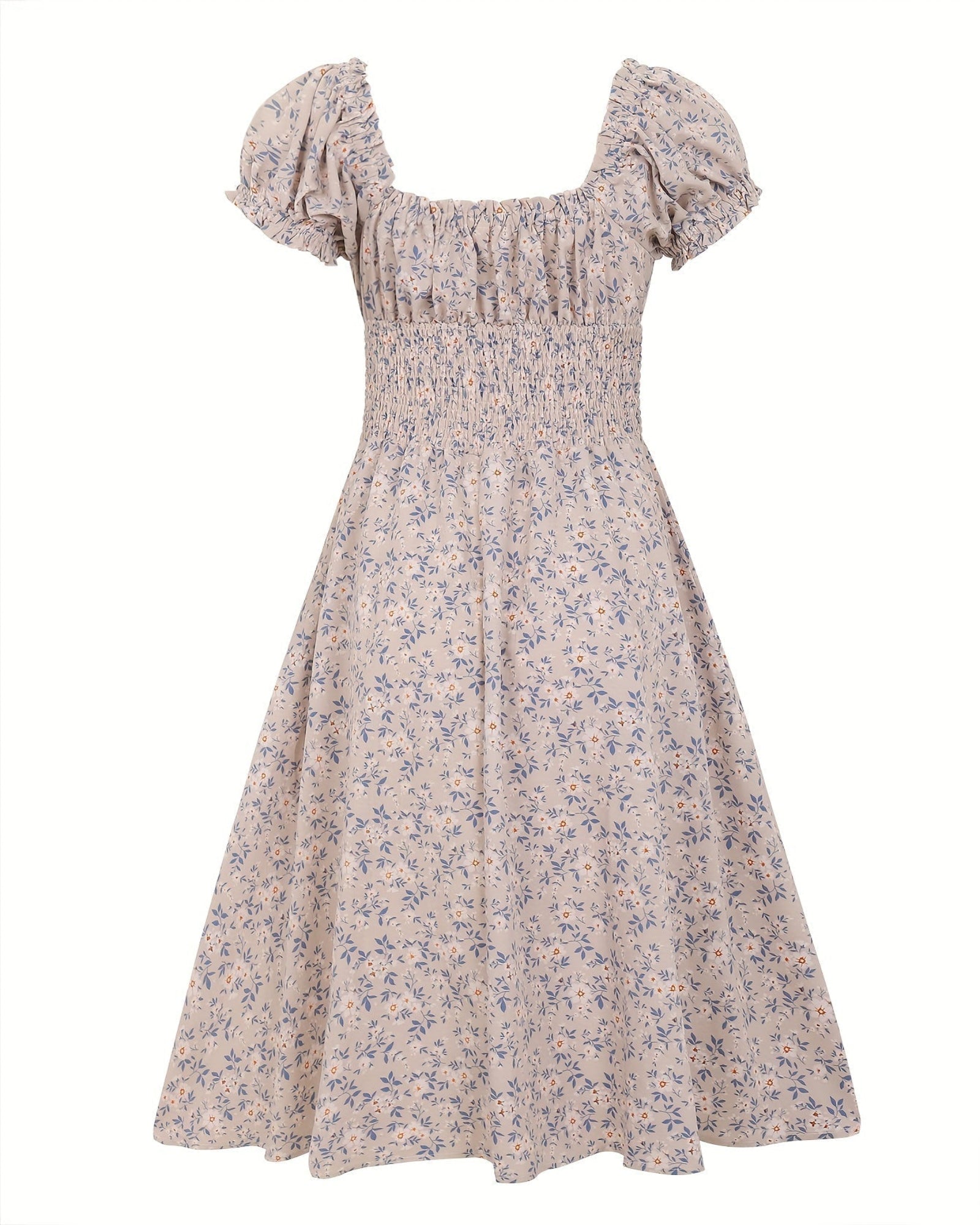 Emily – Boho Floral V - Neck Midi Dress - Dress - Boho Style