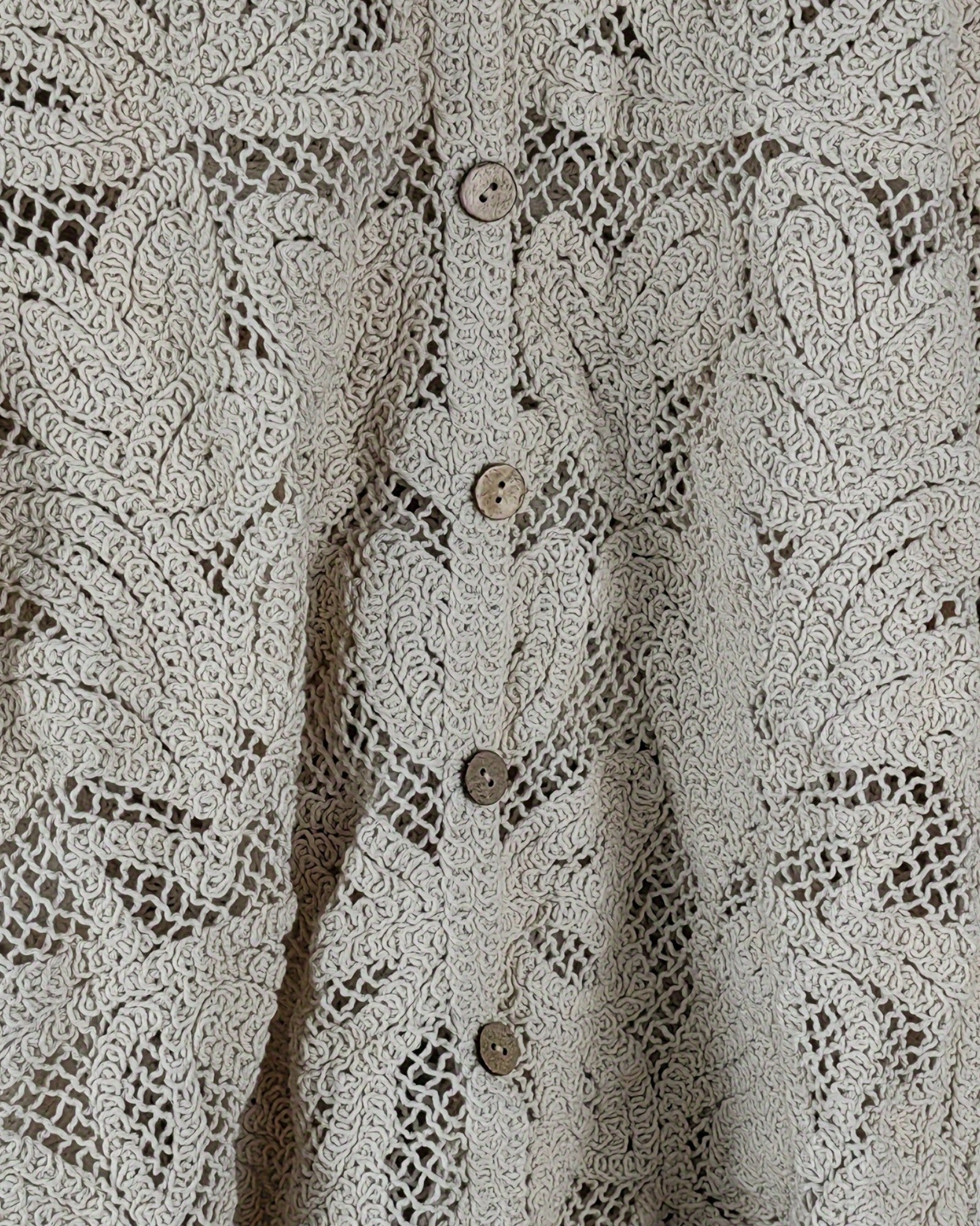 Emily – Elegant Long Sleeve Lace Button - Up Top - Blouse - Boho Style