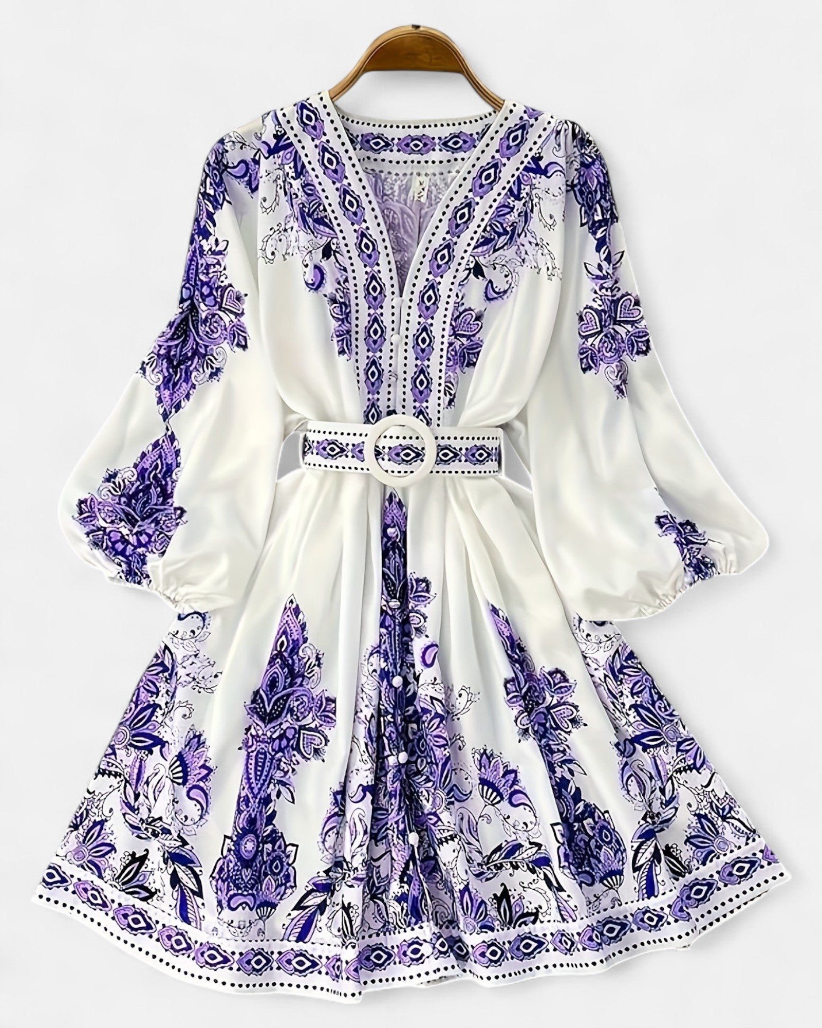 Haisley– Breezy Boho Cotton A - Line Midi Dress - Dresses - Boho Style