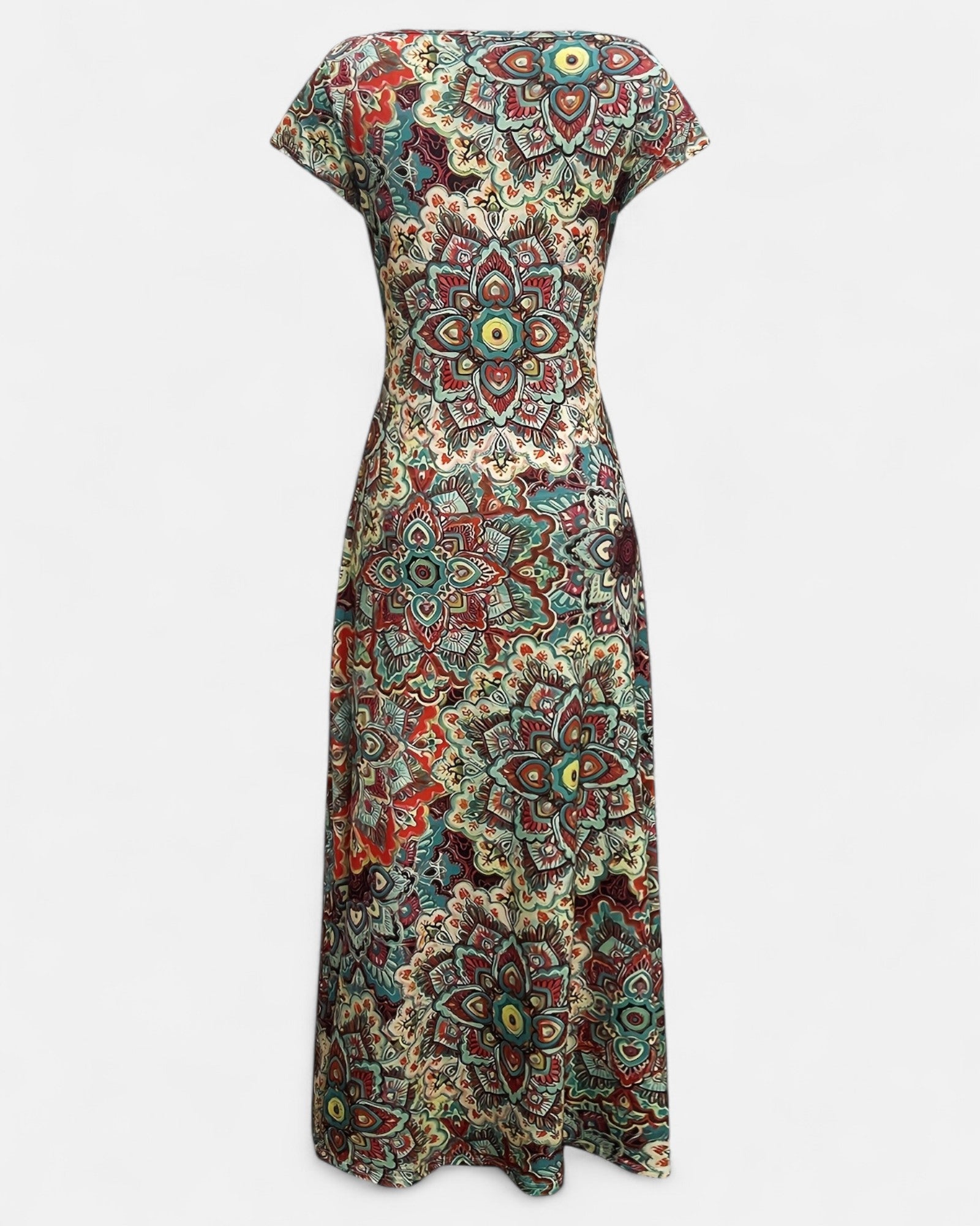 Isabella – Boho Chic V - Neck A - Line Maxi Dress - Dress - Boho Style