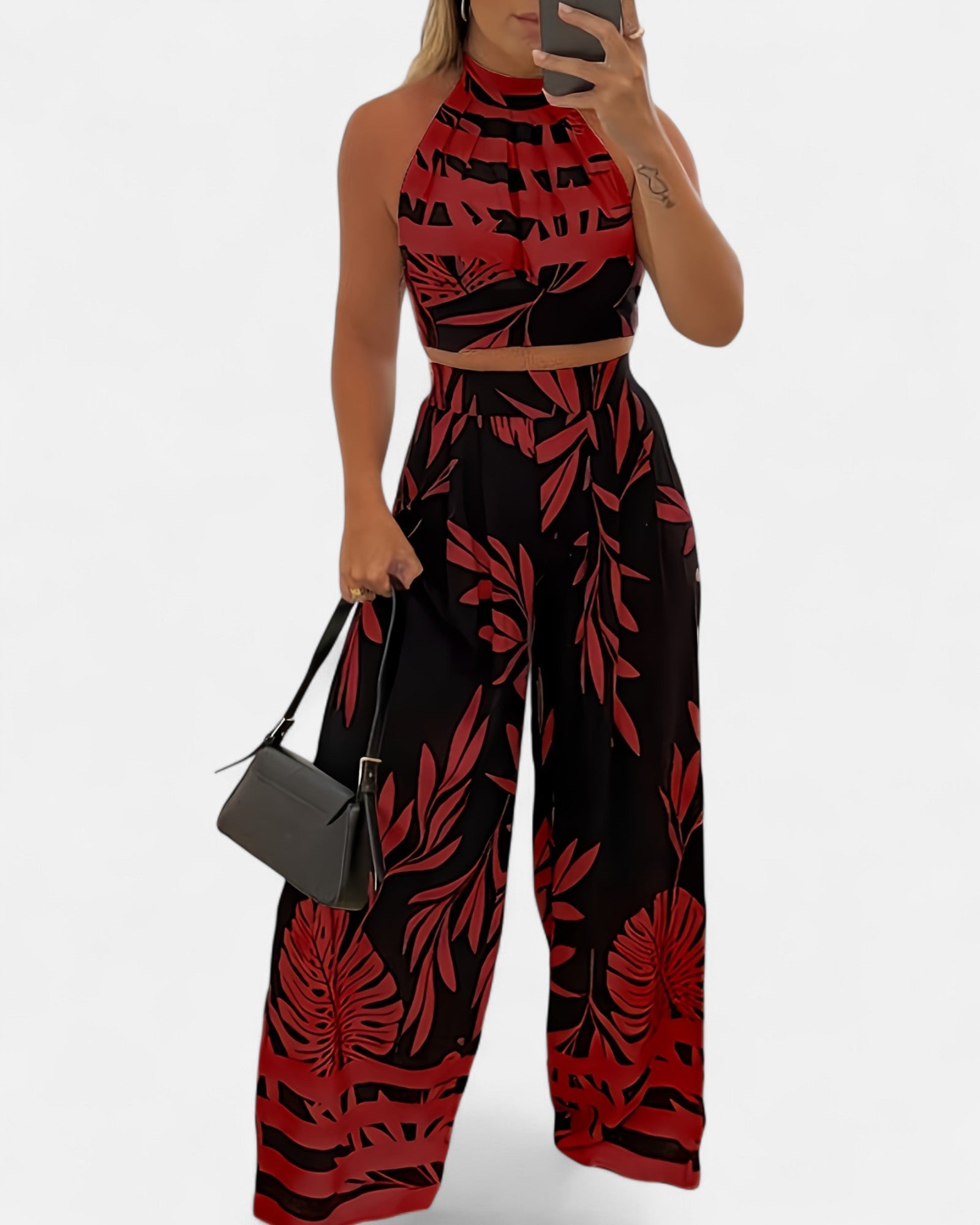Isabella – Chic Cotton Boho Halter Top Set - Outfit Sets - Boho Style