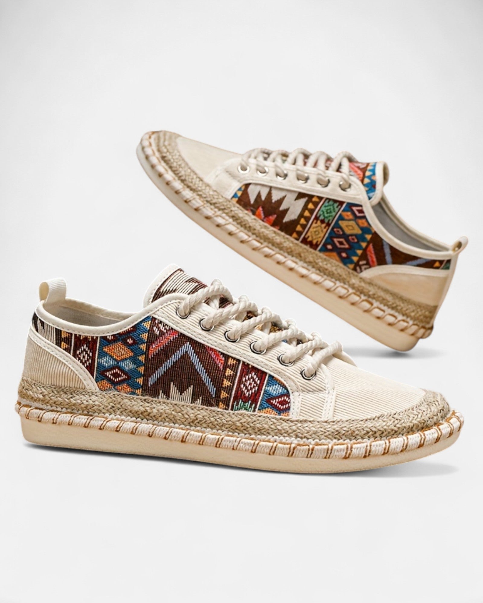 Lottie – Chic Boho Lace - Up Jute Espadrilles - Shoes - Boho Style