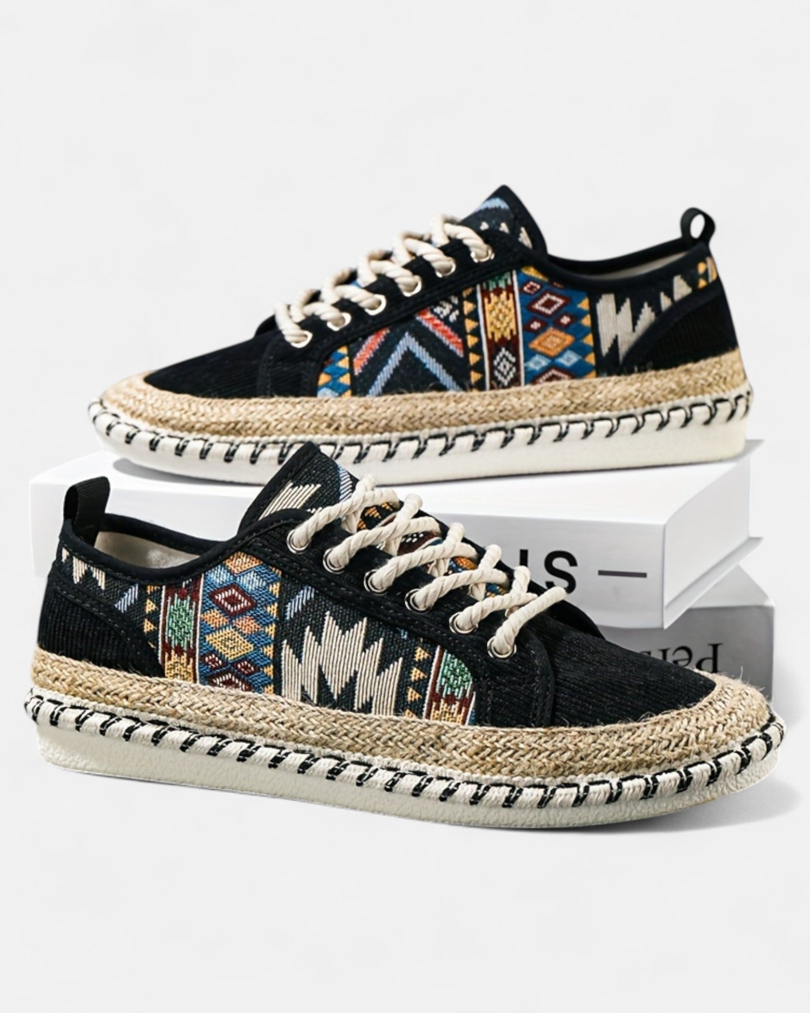 Lottie – Chic Boho Lace - Up Jute Espadrilles - Shoes - Boho Style