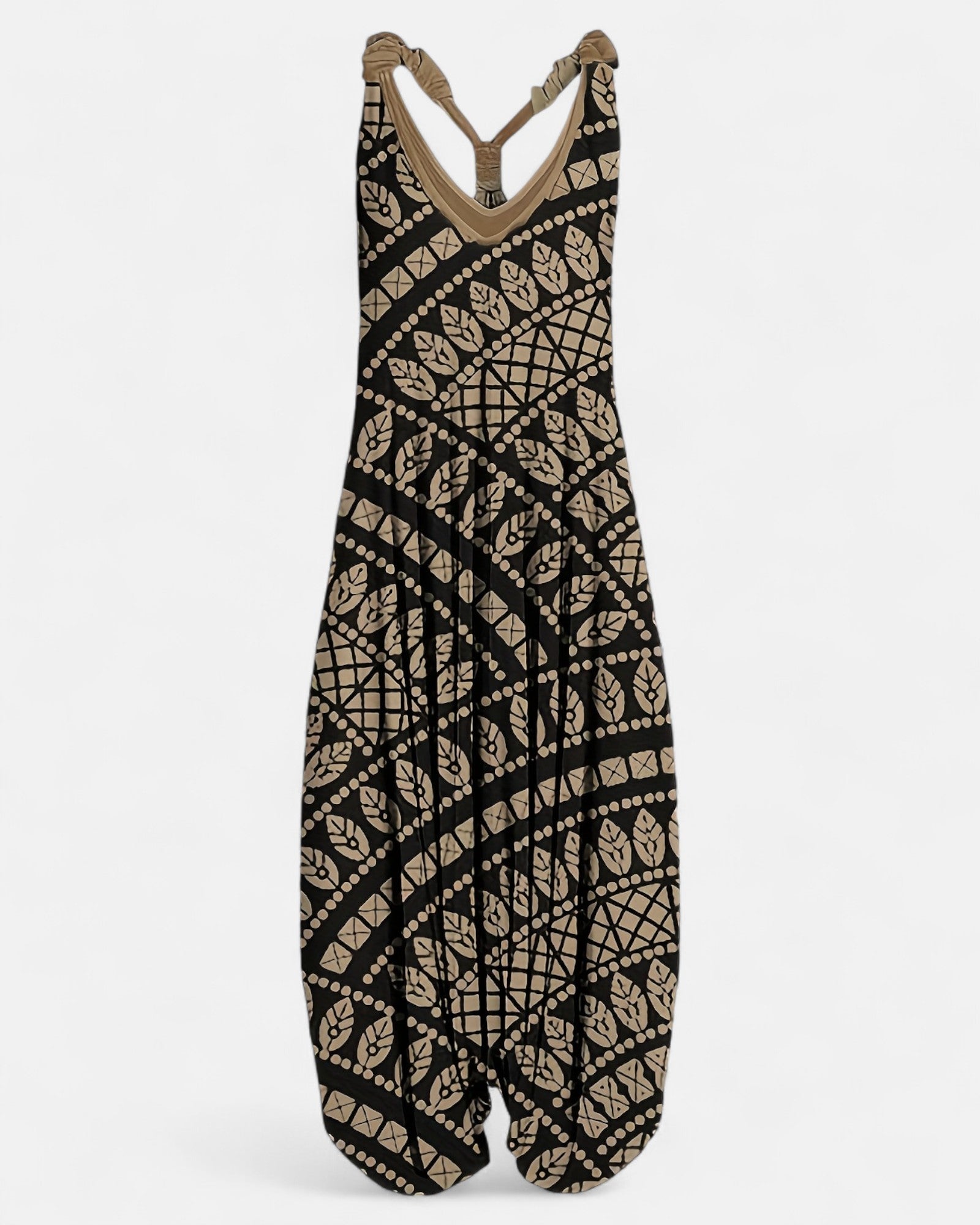 Lumiya – Chic Cotton Boho Floral Wide - Leg Jumpsuit - Jumpsuit - Boho Style