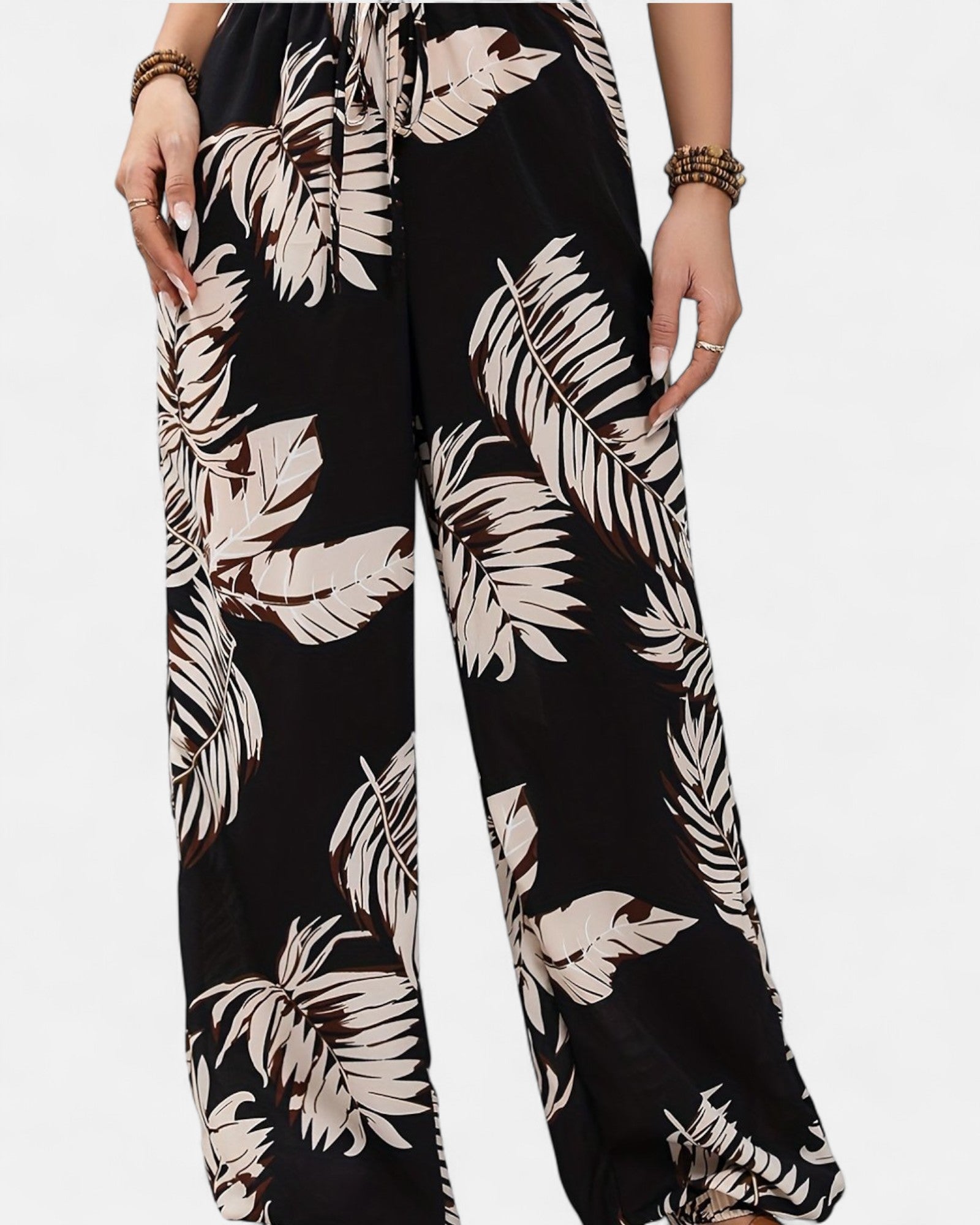 Luna – Soft Cotton Boho Wide - Leg Trousers - Trouser - Boho Style