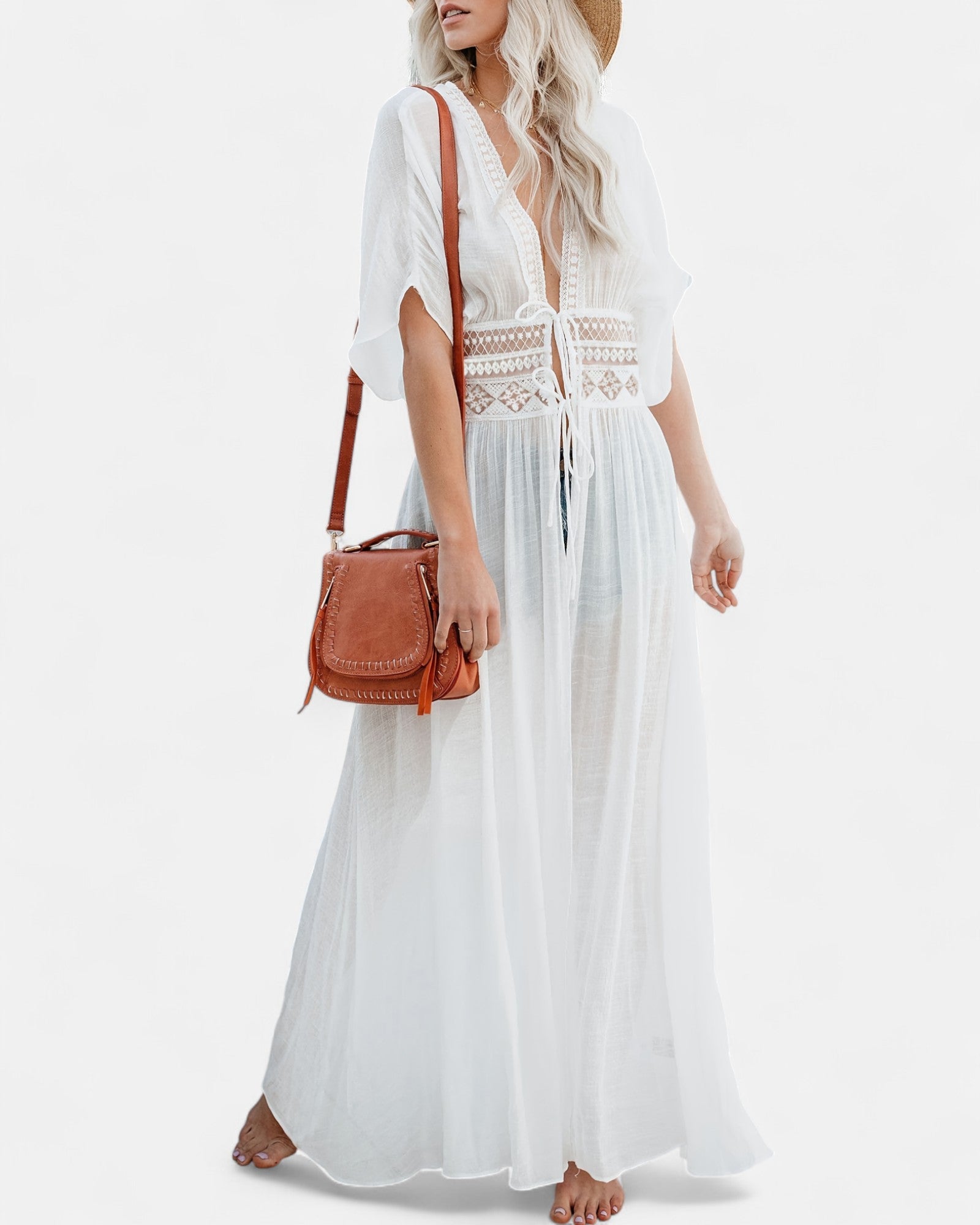 Lyla – Flowing Boho Lace Cardigan - Cardigan - Boho Style
