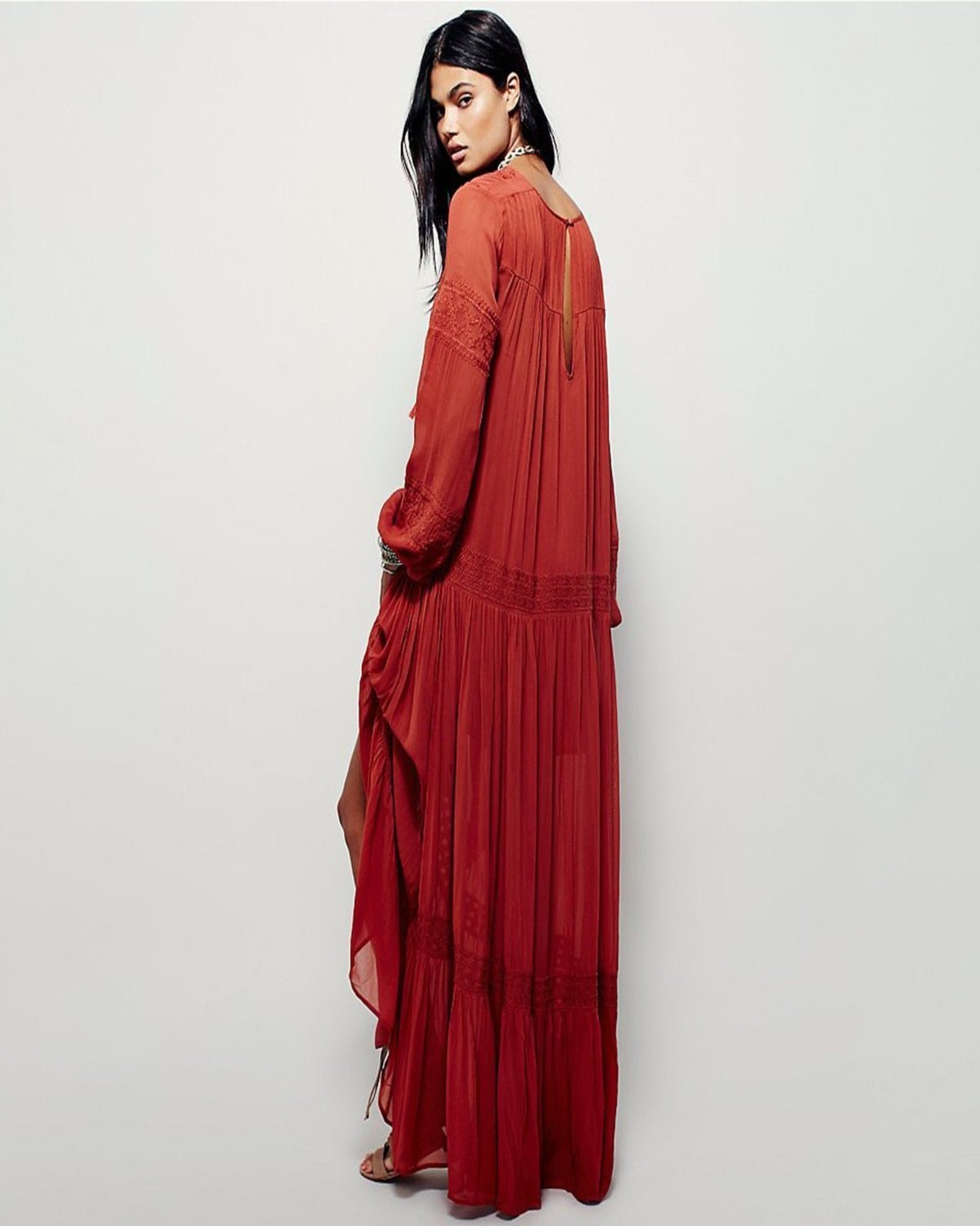 Ophelia – Flowing Bohemian Maxi Dress - Dress - Boho Style