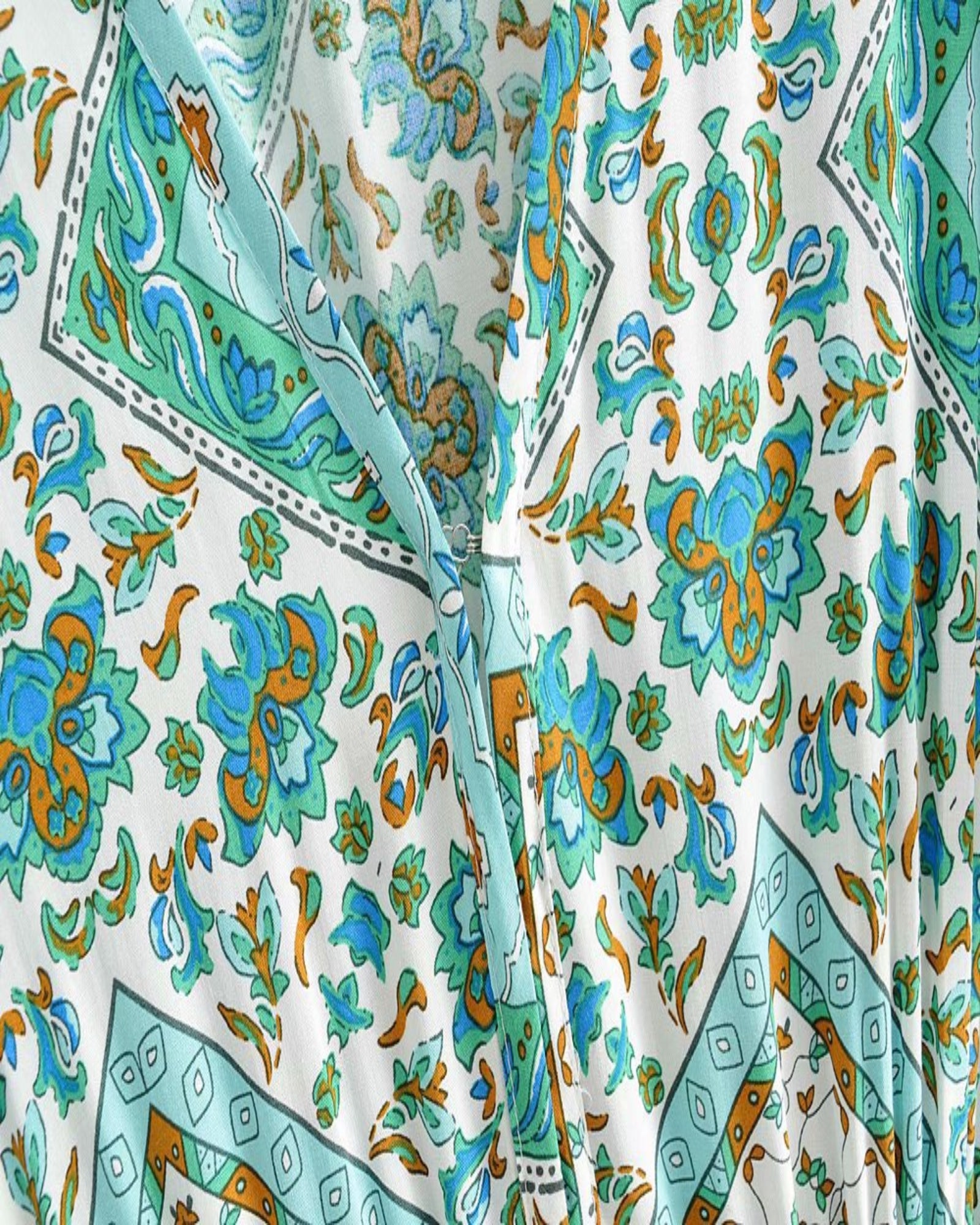 Paloma – Boho Floral Cotton Maxi Dress - Dress - Boho Style