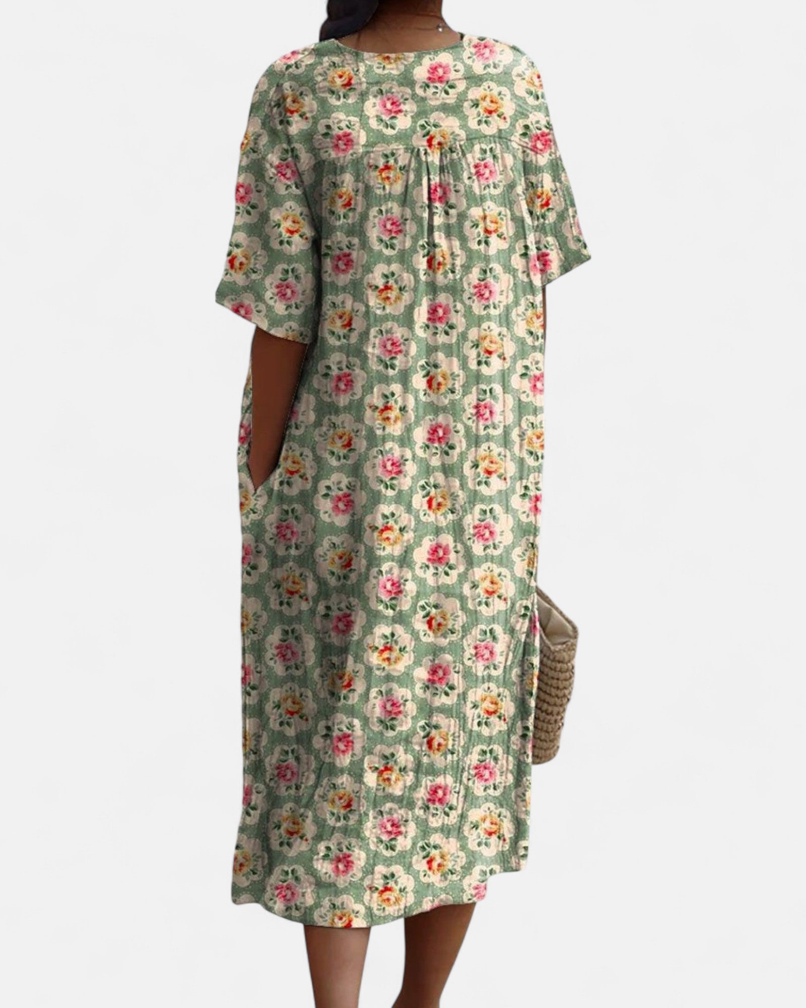 Rowena – Vintage Boho Floral Maxi Dress - Dresses - Boho Style