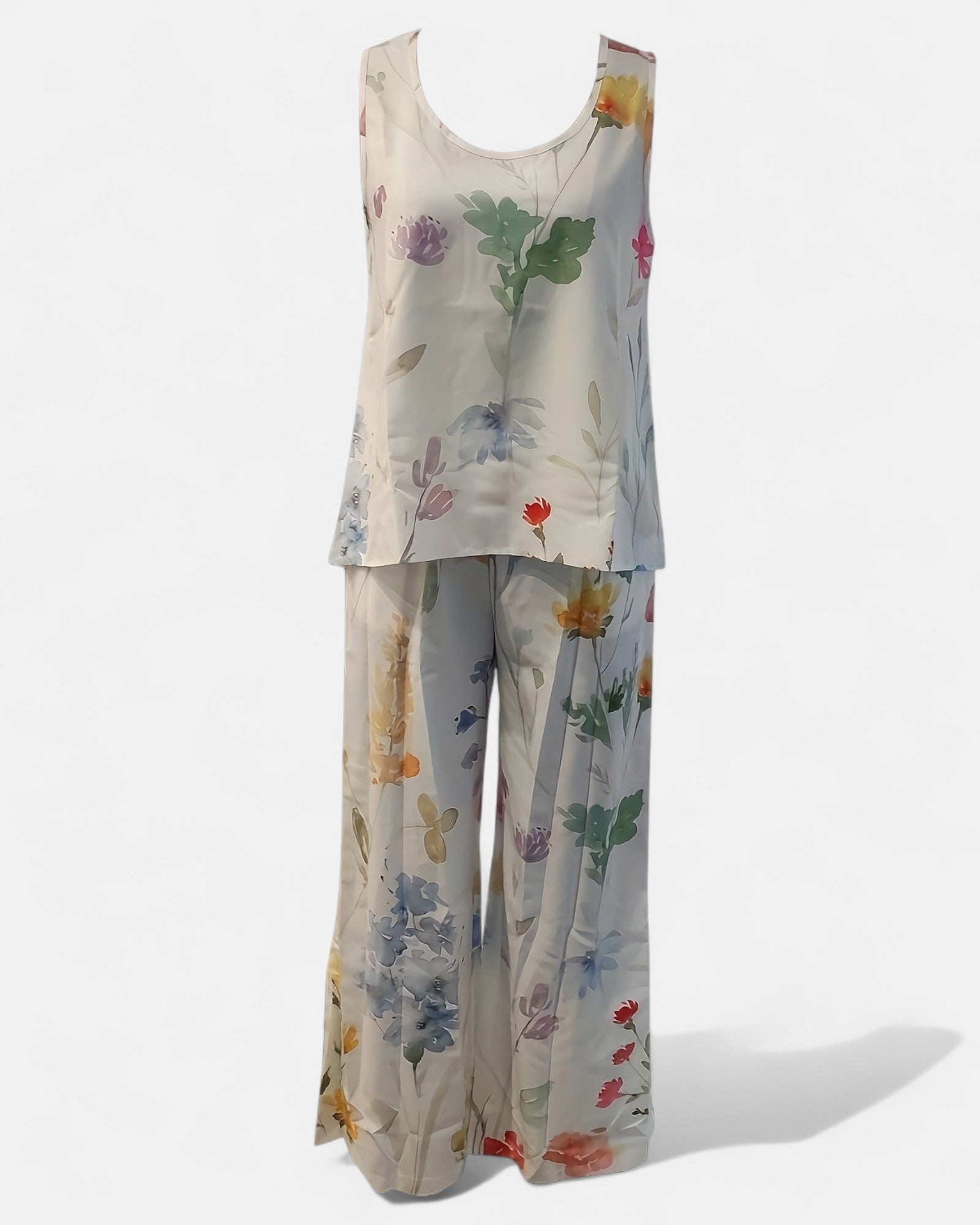 Sylva – Boho Print Relaxed Fit Two - Piece Set - Outfit Sets - Boho Style