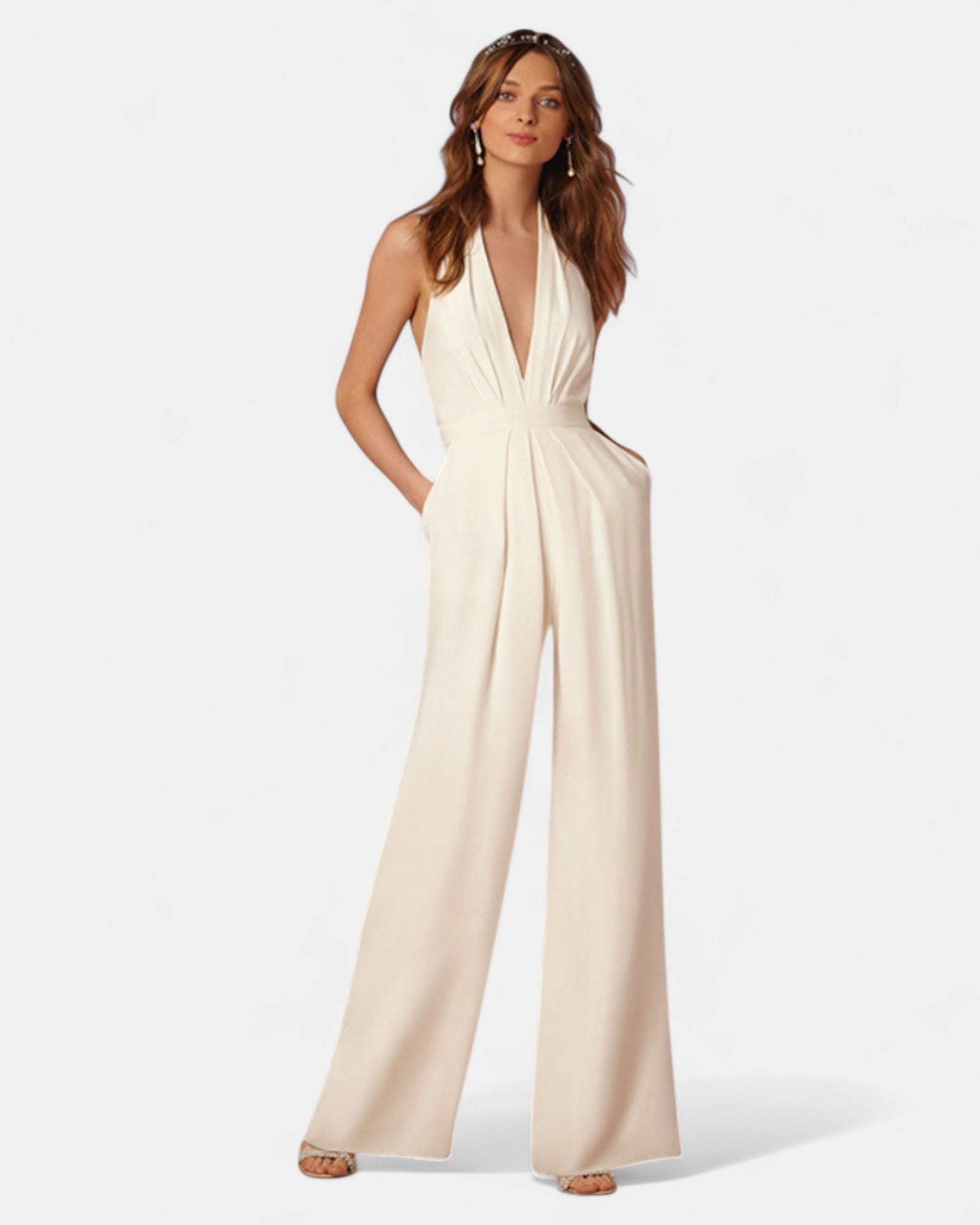 Yvette – Boho Wide Leg Cotton Jumpsuit - Jumpsuit - Boho Style