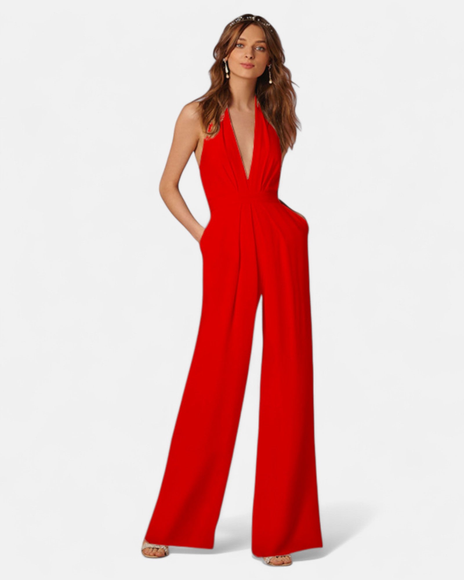Yvette – Boho Wide Leg Cotton Jumpsuit - Jumpsuit - Boho Style