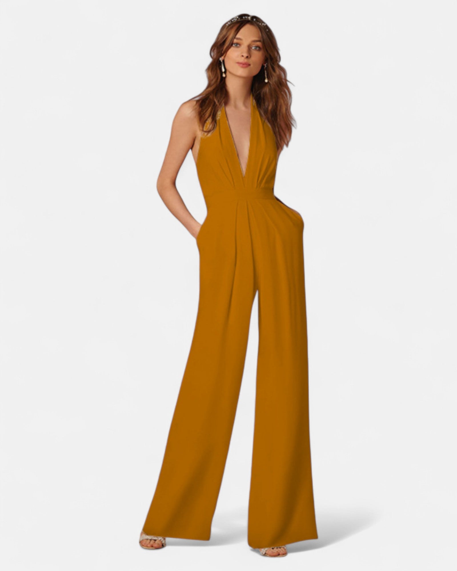 Yvette – Boho Wide Leg Cotton Jumpsuit - Jumpsuit - Boho Style