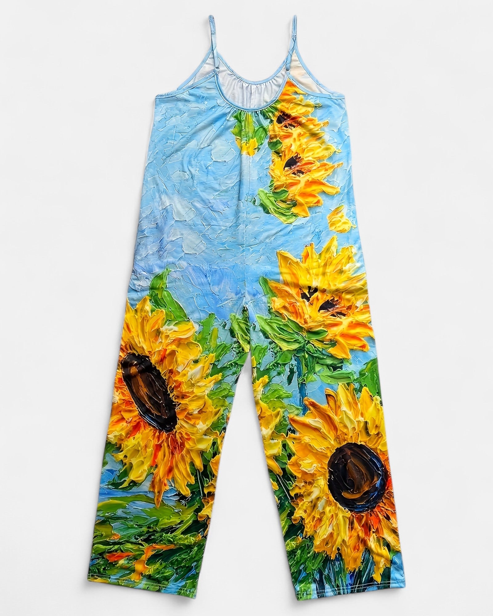 Zaylee – Bohemian Floral Wide - Leg Jumpsuit with Pockets - Jumpsuit - Boho Style