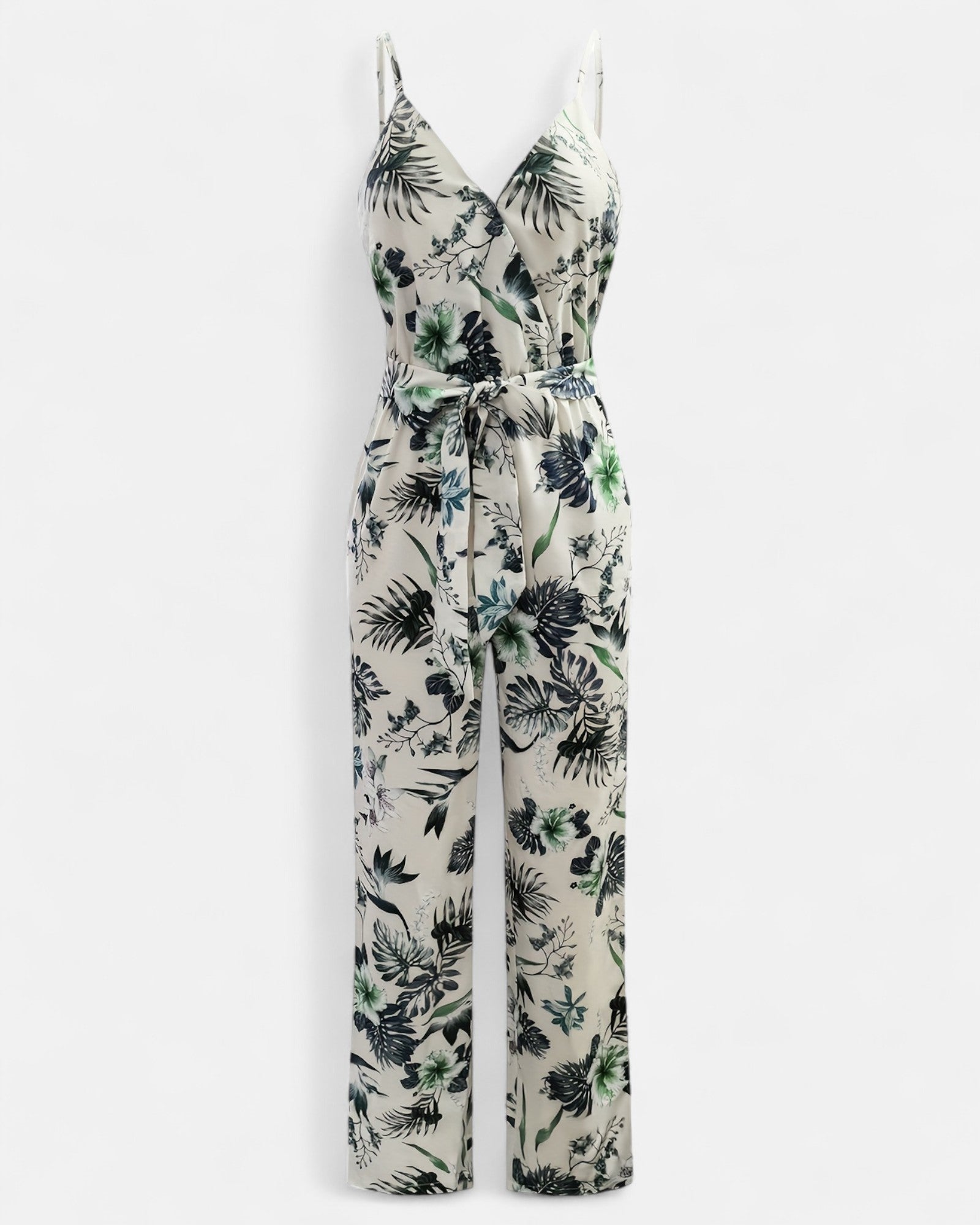 Zinnia – Boho Floral Off - Shoulder Jumpsuit with Wide - Legs - Jumpsuit - Boho Style